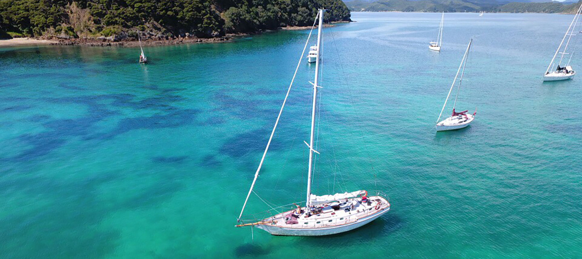 Scuba diver off boat