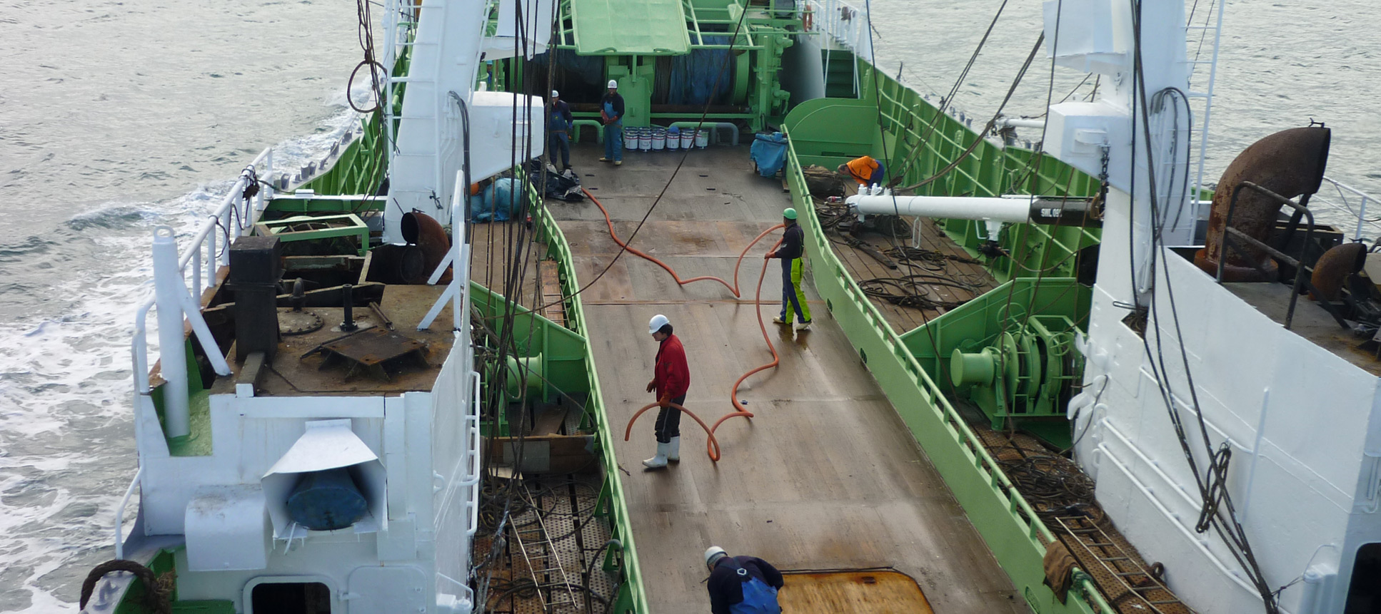 Steve surveying a ship